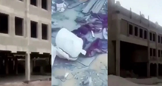 بالفيديو.. مدرسة مهجورة بالرياض تتحول لمأوى للمجهولين بعد توقف البناء من 7 سنوات