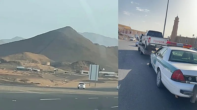 ضبط قائد مركبة مارس التفحيط بطريق تبوك القديم