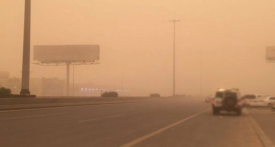 الأرصاد: العوالق الترابية تحد من الرؤية في حائل
