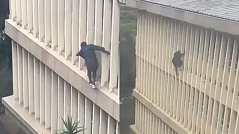 هروب مثير لمتهم من قاعة المحكمة أثناء جلسة محاكمته.. فيديو