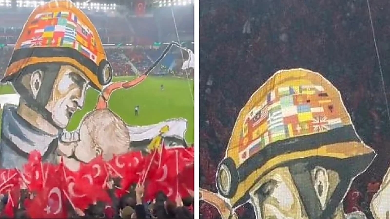 استياء من عدم وجود علم لأي دولة عربية على تيفو طرابزون التركي