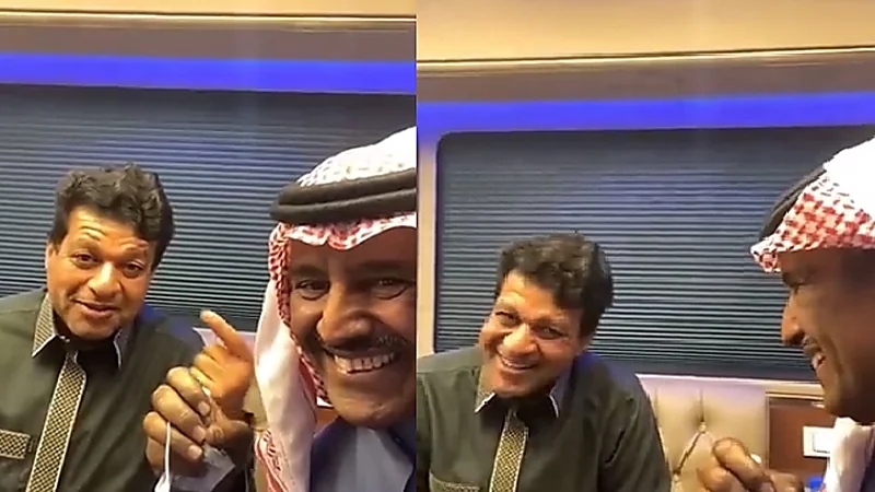 بالفيديو.. خالد عبدالرحمن يوثق مقابلته مع "الزعاق" : "نحيف وقت الخريف"