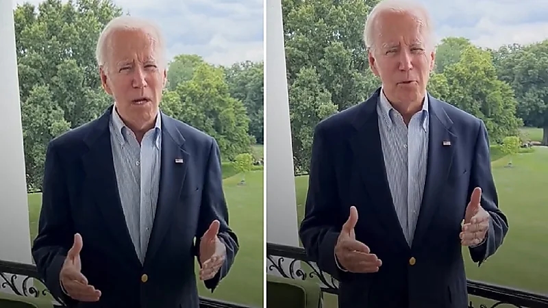 بالفيديو.. أول ظهور لبايدن بعد إعلان إصابته بكورونا