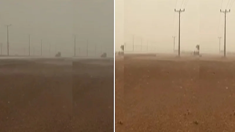 هطول أمطار وأجواء مغبرة ورياح نشطة شمال مكة.. فيديو