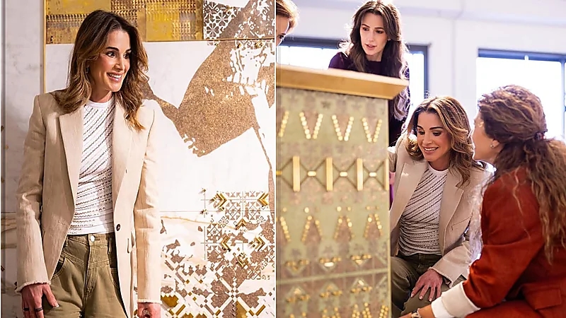 الملكة رانيا العبد الله تظهر برفقة الأميرة رجوة الحسين .. صور