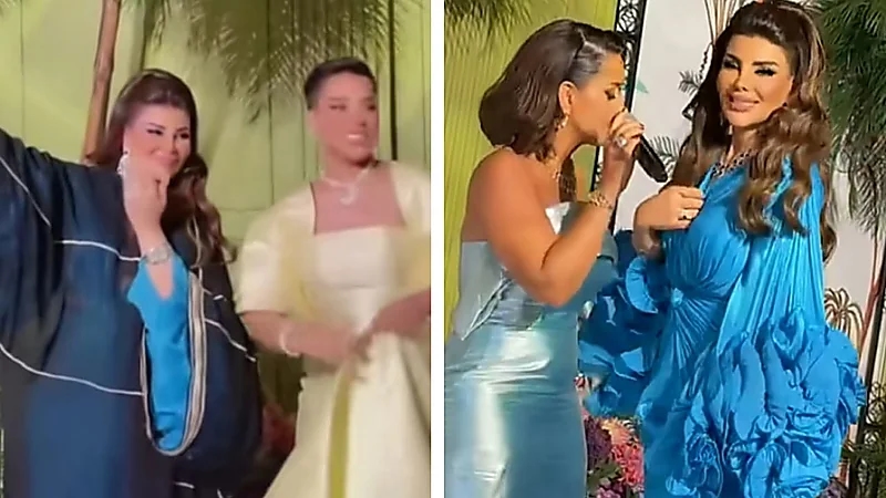 إلهام الفضالة وسلطانة تشعلان أجواء زفاف نجل جواهر بنت راكان .. فيديو