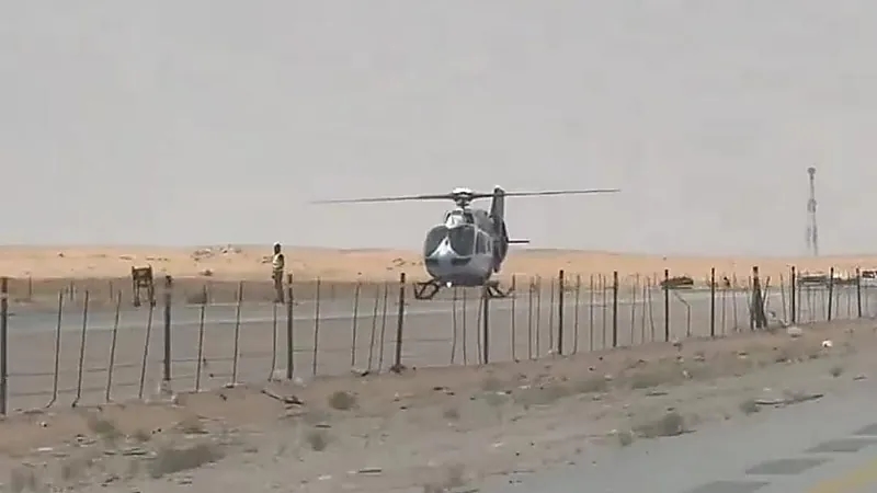 الإسعاف الجوي ينقل مصابي حادث طريق الدمام - الرياض .. فيديو