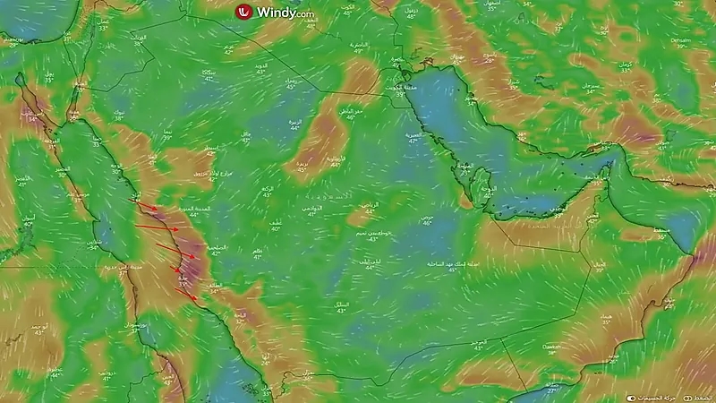 المسند يتوقع سكون رياح البوارح حتي الجمعة القادمة