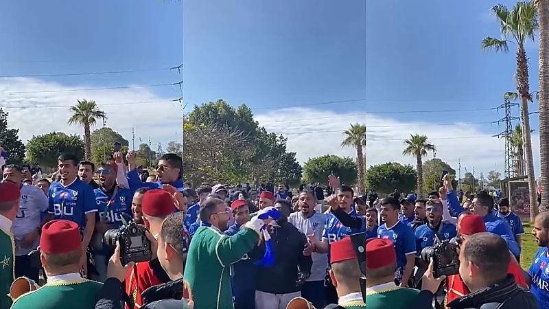 فيديو..الهلاليون في المغرب: معك يا هلال في كل الظروف