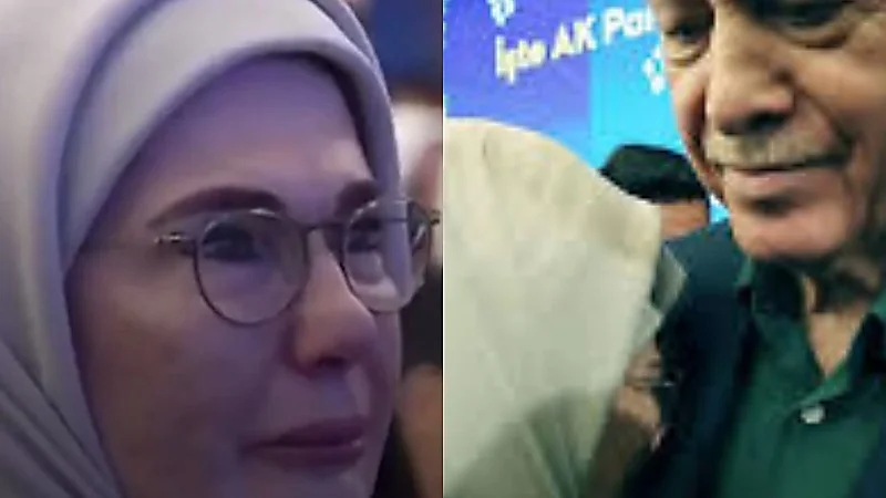 أمينة أردوغان تنهار باكية أثناء خطاب زوجها عن نزع سلاح حزب العمال الكردستاني.. فيديو