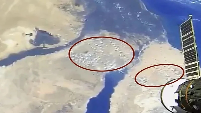 فيديو فضائي يثير الجدل لأجسام غريبة فوق نهر النيل والبحر الأحمر