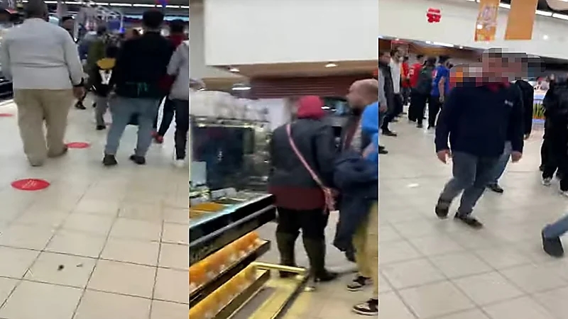 بالفيديو.. مشاجرة عنيفة وأسلحة بيضاء داخل متجر شهير بمصر