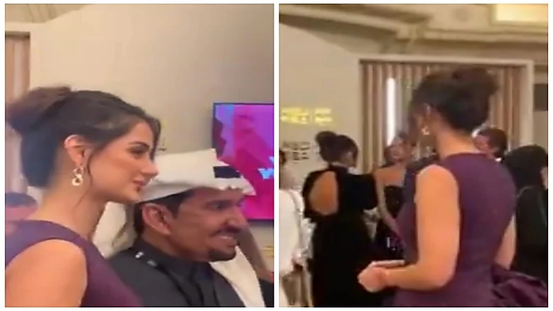 مهلاقا جابري تطلب التصوير مع الفنان عبدالله السدحان.. فيديو