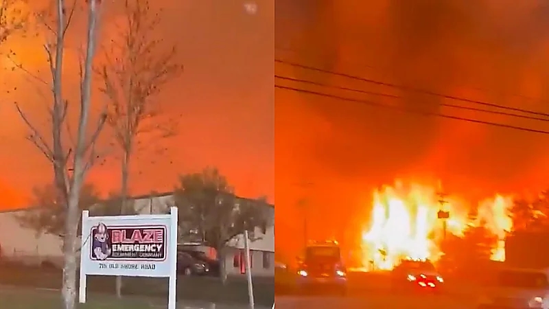 الحرائق تلتهم أكثر من 23 ألف فدان في أحياء نيوجيرسي الأمريكية .. فيديو