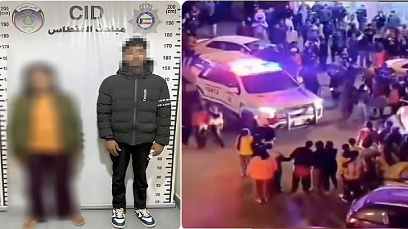 فتاة تُهرّب شابًا من دورية أمنية بالكويت