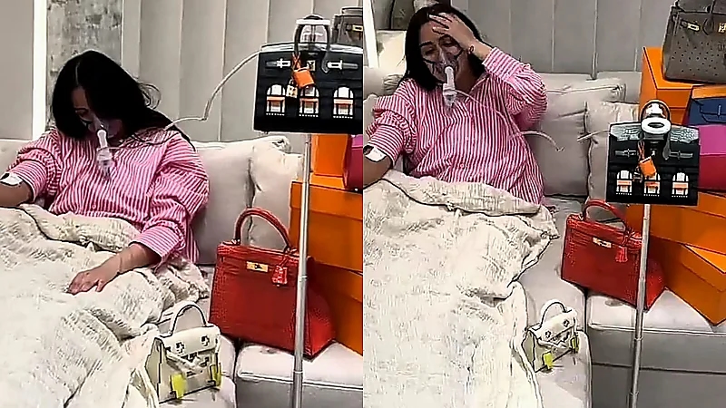 ردة فعل فرح الهادي بعد فضيحة الصين لـ البراندات العالمية.. فيديو