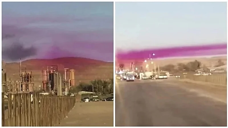 سحابة أرجوانية غامضة تثير الجدل (صورة)