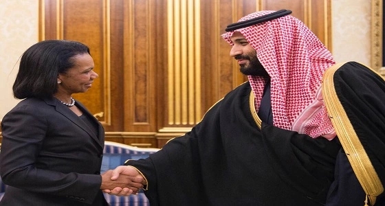 سمو ولي العهد يلتقي وزيرة الخارجية الأمريكية الأسبق كونداليزا رايس