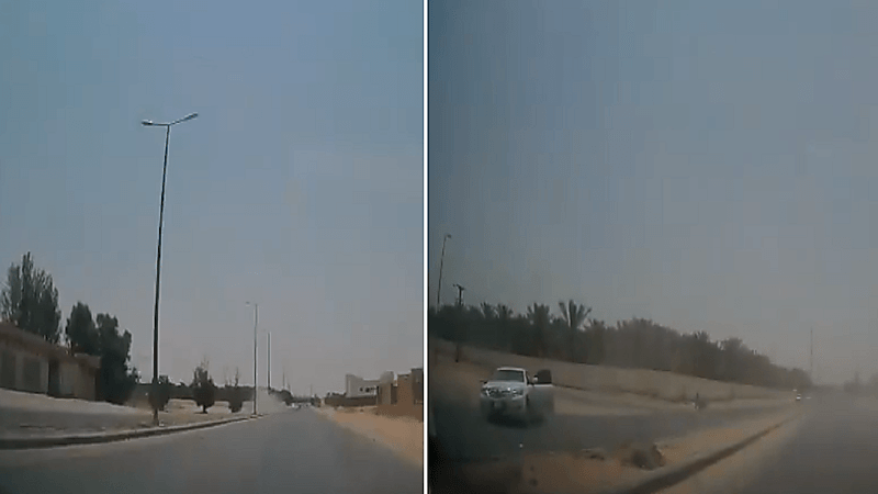 بالفيديو.. تفحيط ينتهي بكارثة وحادث مروع في طريق عام