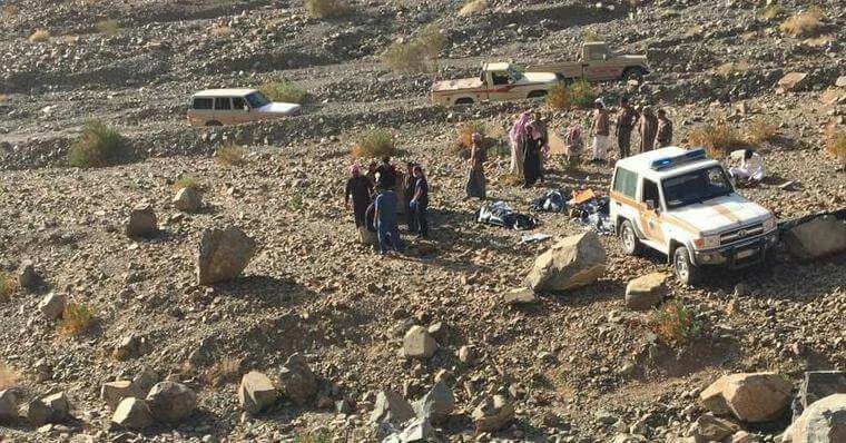 تشييع ستة من عائلة واحدة في تبوك الى مثواهم الأخير