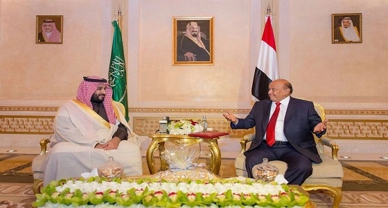 بالصور..هادي وولي ولي العهد يبحثان آخر المستجدات على الساحة اليمنية