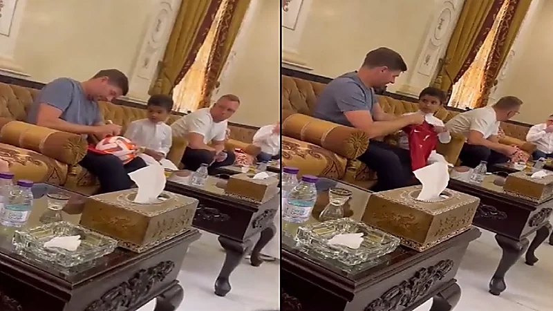 جيرارد يقدع القدوع ويتناول القهوة.. فيديو