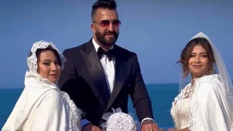 شاب يتزوج من فتاتين في يوم واحد للقضاء على العنوسة ..صور