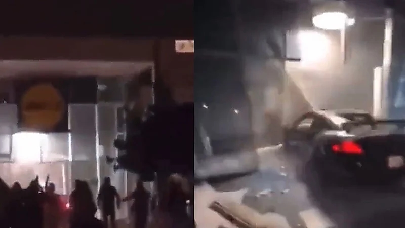 رجل يقتحم متجر بسيارة لامبورغيني مسروقة وينهب محتوياته في فرنسا .. فيديو