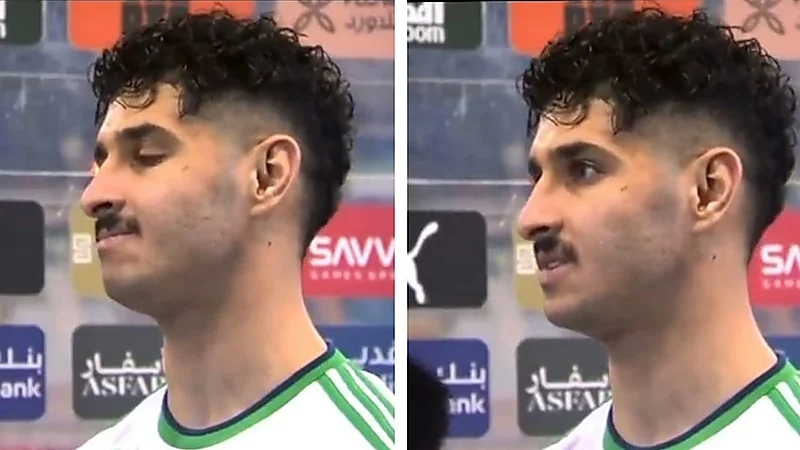 الحريجي غاضباً من التحكيم في مباراة الهلال والأهلي .. فيديو