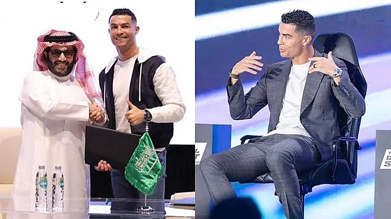 توقيع عقد رعاية رسمي بين شركة رونالدو للمياه وموسم الرياض 2023  ..  فيديو