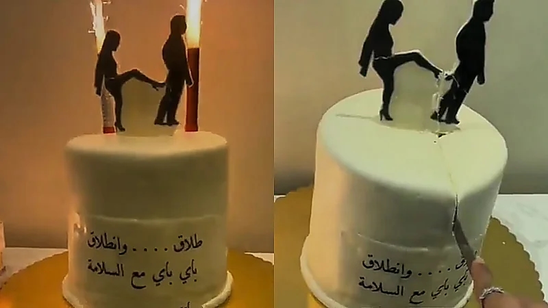 فتاة توثق احتفالها بعد الطلاق  ..  فيديو