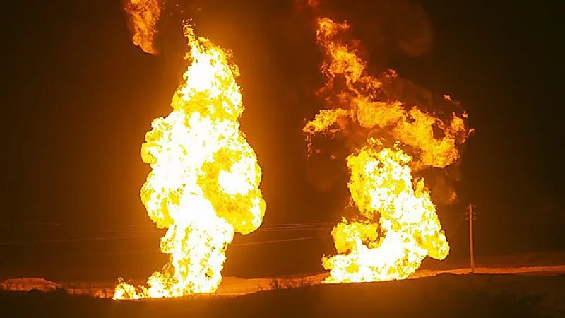 انفجار في مخزن أسلحة نتيجة الحرارة المرتفعة بالعراق