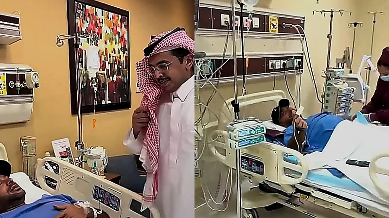 يزيد الراجحي ممازحا الدريم: جاي تتطمن علي ولا تاخذ قسمك؟ ..فيديو