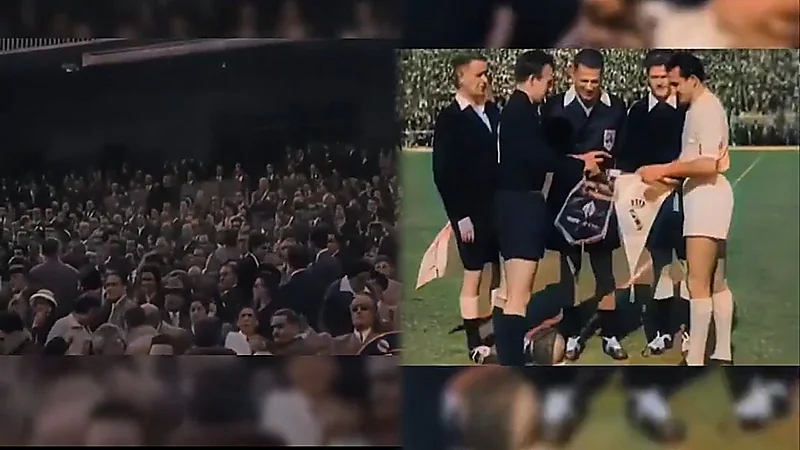 مقطع نادر للقاء جمع ريال مدريد بفيورنتينا قبل 68 عام.. فيديو