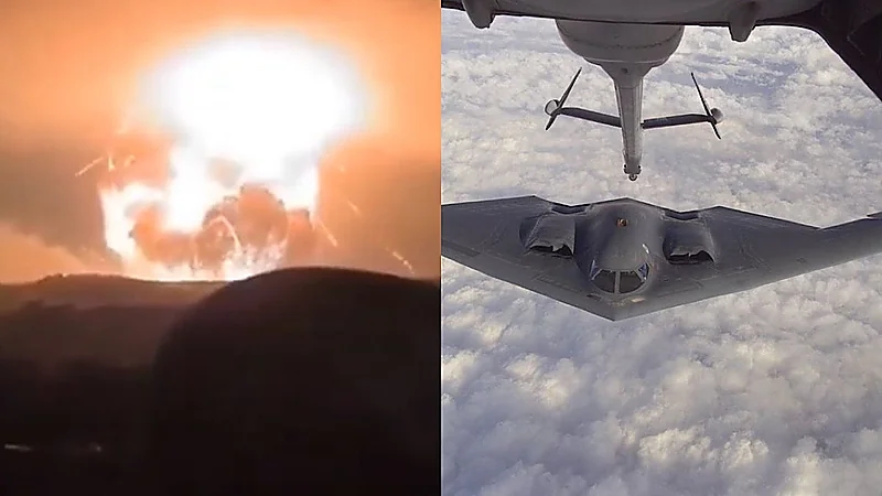 هجوم أمريكي يستهدف منشأة أصفهان النووية باستخدام قنابل تحت الأرض .. فيديو