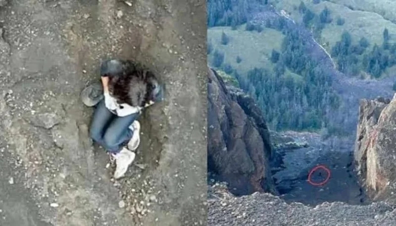 مشهد مروع لسقوط راقصة برازيلية في فوهة بركان بإندونيسيا .. فيديو