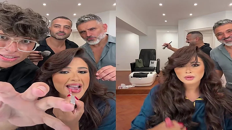 فيديو طريف لياسمين عبدالعزيز مع شاب