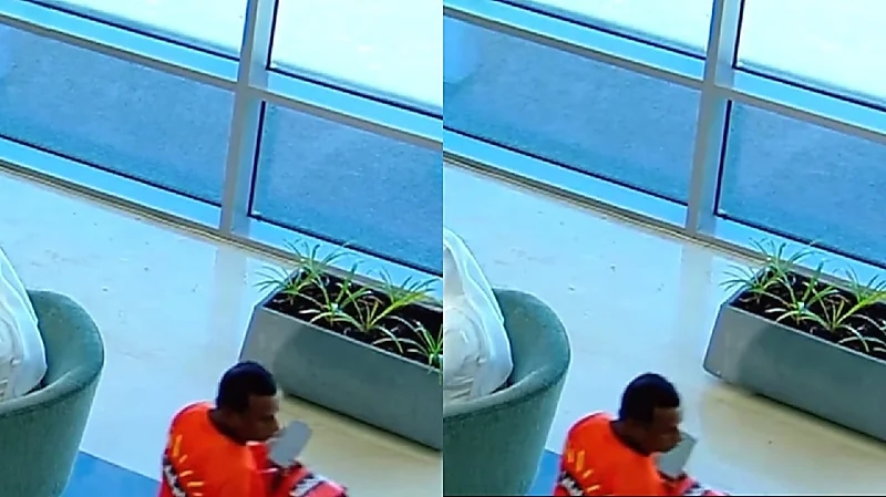 مندوب توصيل يقتحم بثًا مباشرًا في تلفزيون الكويت .. فيديو