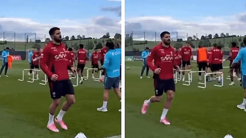 ميتروفيتش يشارك في تدريبات الهلال الجماعية  .. فيديو
