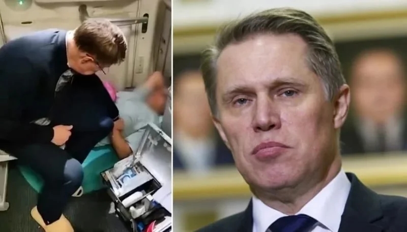 وزير الصحة الروسي ينقذ حياة راكب على متن الطائرة .. فيديو