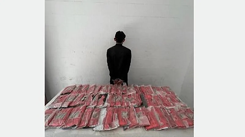 ضبط 49 كيلو جرامًا من مادة الحشيش المخدر في جازان