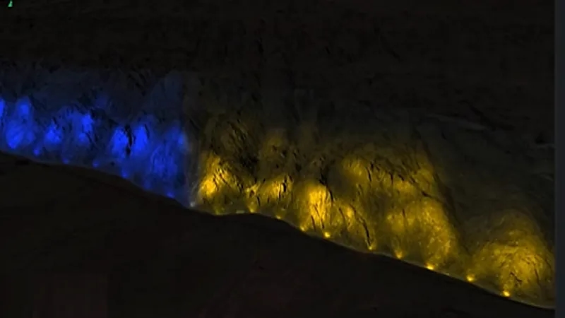 بالفيديو .. أمير حائل يوجه بإضافة قصة وصوت بمشروع إضاءة الواجهة الجبلية