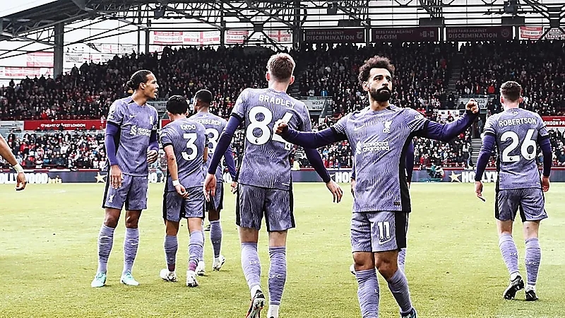 صلاح يقود فريقه للفوز على برينتفورد برباعية