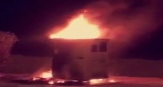 بالفيديو| تفاصيل حريق كاميرا " ساهر " بعد أسبوع من تركيبها بحريملاء ورد فعل المواطنين