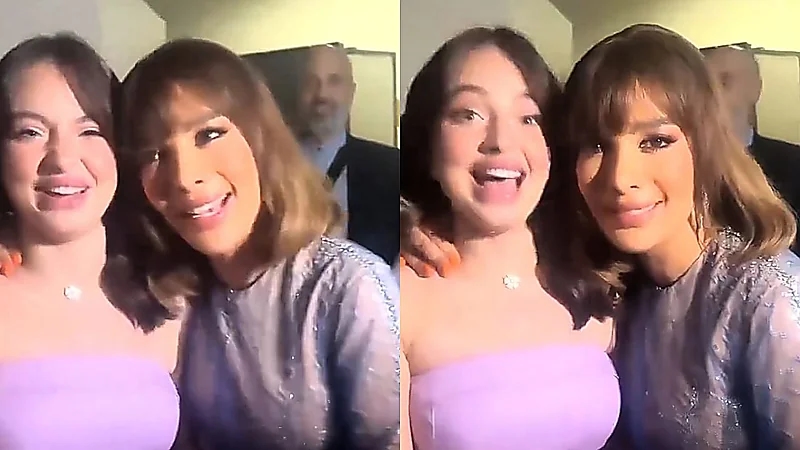 أصالة ممازحة بيسان إسماعيل: إن شاء الله بتكوني أحسن مني بس هيك مجاملة .. فيديو