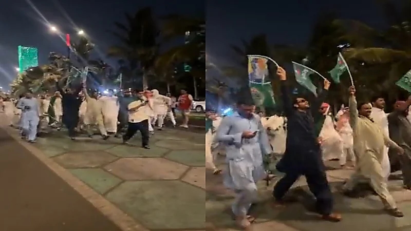 مقيمون باكستانيون يحتفلون باليوم الوطني في كورنيش جدة.. فيديو