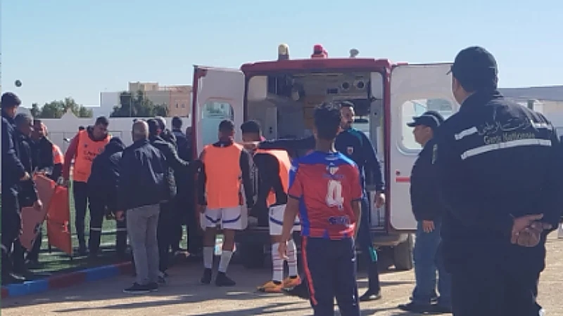 حادث اصطدام قوي بين لاعبي الترجي التونسي .. صور