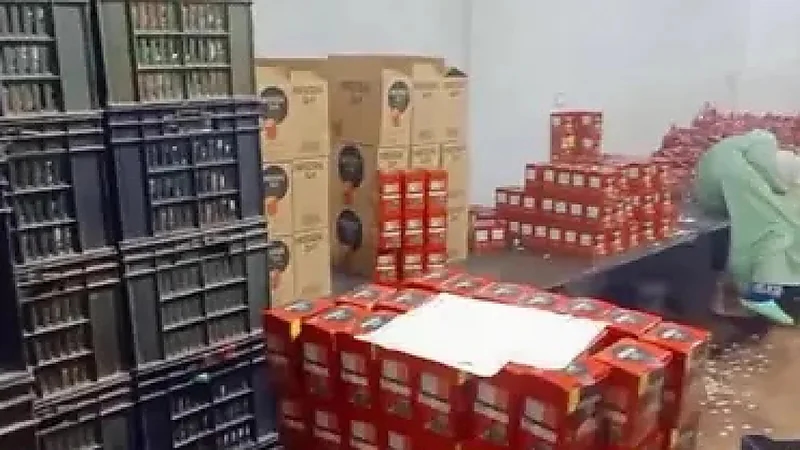 بالفيديو.. ضبط مصنع لإنتاج مشروب قهوة شهير من بودرة البلاط