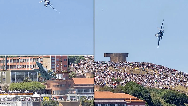 لحظات مفزعة لطائرة كادت أن تصطدم بمصطافين على شاطئ بإسبانيا .. فيديو