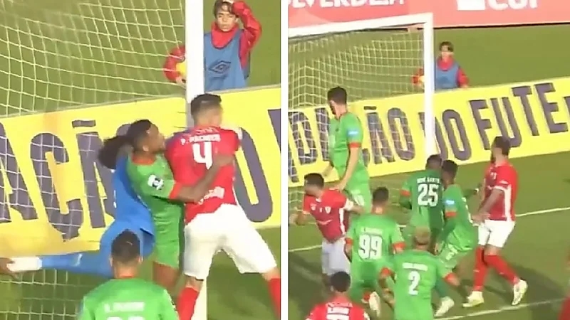هدف غريب في الدوري البرتغالي للدرجة الثانية .. فيديو